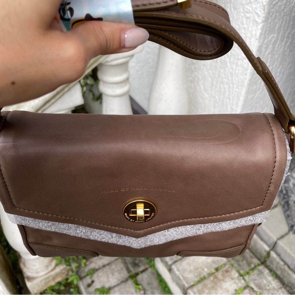 NWT Marc Jacobs Brown Leather Satchel - Picture 5 of 7